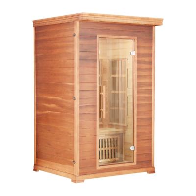 China Perfect Sauna Room Red Cedar Computer Control Panel Quality Infrared Sauna Room for sale