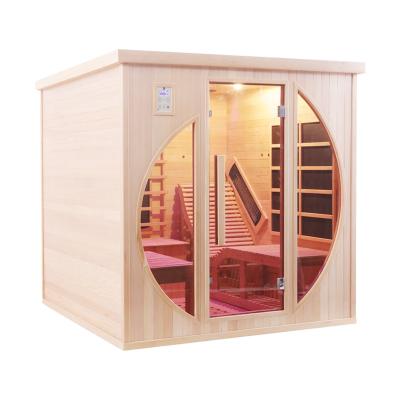 China Computer Control Panel Good Prices Sauna Room Two Bed Chair Far Infrared Dry Sauna Room for sale