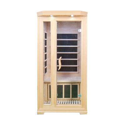 China Canadian Infrared Sauna Room Indoor Hemlock Computer Control Panel Dry Sauna Room for sale