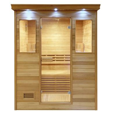 China Computer control panel price high quality good hemlock indoor ozone steam sauna for sale for sale