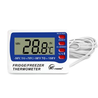 China Hot Selling Fridge Thermometers Digital Freezer Thermometer With Magnet Alarm Function Fridge Thermometer for sale