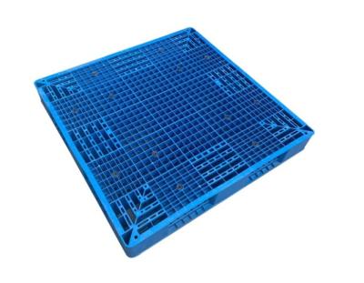 China 1100x1100x150mm Single Faced Durable Steel Reinforced Plastic Pallet On Shelf for sale