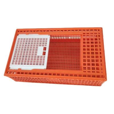 China Poultry Transport Crate Live Chicken Transport Cage Chick Turnover Box Poultry Plastic Transport Crate For Duck Chicken Pigeon for sale