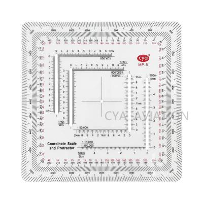 China With Die Cut 3 Triangle Durable Plastic Military Protractor Scale Square Protractor Die Cut For Outdoor Rise Map Reading for sale