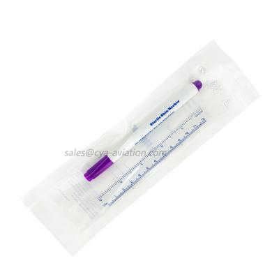 China Disposable Medical Surgical Sterile Skin Marker With Violet Color Fiber Tip For Temporary Marking SM10 for sale