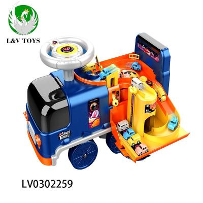 China Deformation Space Truck Kids Battery Operated Car with Music and Light LV0302259 for sale