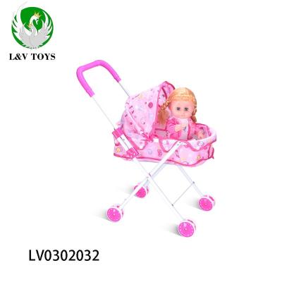 China Sounding Hot Selling 14 Inch Baby Stroller Baby Stroller Mom Toys Battery Included With Sound for sale