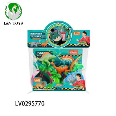 China Funny Toys Kids Play Game Model Dinosaur Loop Game Set for sale