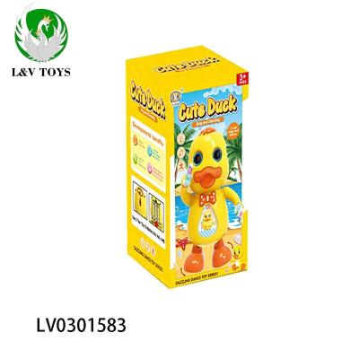 China Plastic Dancing Duck Toys With Sound Music and Lightweight Carry Animal Kids LV0301583 for sale