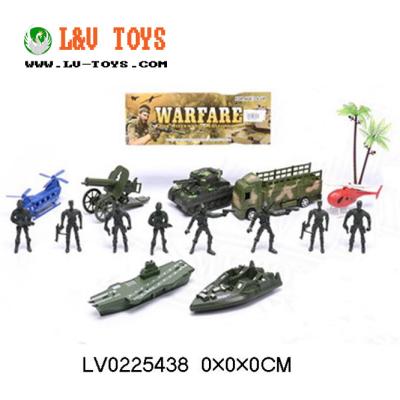 China Hot Wholesale Plastic PP Kids Toys Set Figure Military Soldier With Cars With Airplanes For Game for sale