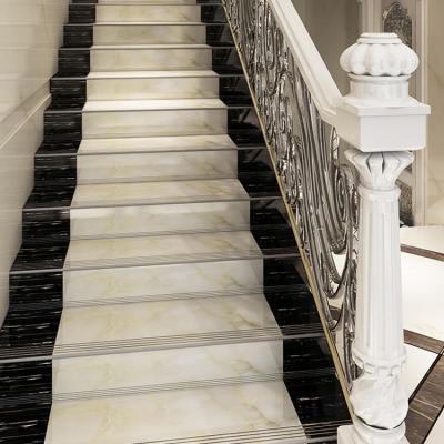 China Foshan Modern Manufacturer Step Tiles Full Polished Porcelain Ceramic Stair Step Tiles for sale