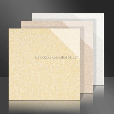 China Foshan Light Gold Porcelain Floor Tiles Waterproof Mirror Polished Pulati Polished Nano Shiny Polished Floor Tiles for sale