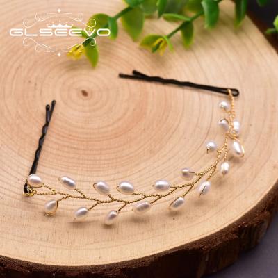 China Natural PEARL Freshwater Pearl Headband for Women Wedding White Cute Jewelry for Girl Lovers Engagement for sale