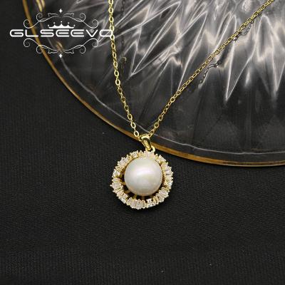 China CLASSIC 925 Sterling Silver Handmade Necklace Natural Pearl Necklace Woman Party Freshwater Clothing Accessories for sale