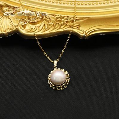 China Wholesale CLASSIC Flower Pearl Sun Trend Pendant Necklace 925 Sterling Silver Chain Ladies Girls for sale