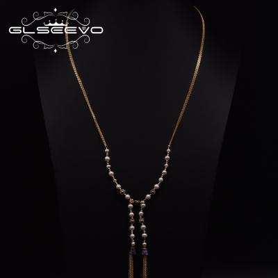 China CLASSIC Natural Freshwater Pearl Necklace Personalized Tassel Style For Women Original Design Jewelry for sale