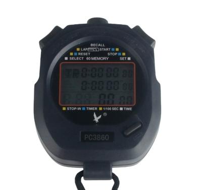 China ABS Stopwatch Sports Water Resistant Hand Car Waterproof Digital Time Stopwatch Timer Stopwatch for sale