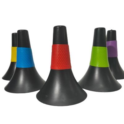 China Outdoor PP Horn Shape Soccer Football Agility Training Cones for sale