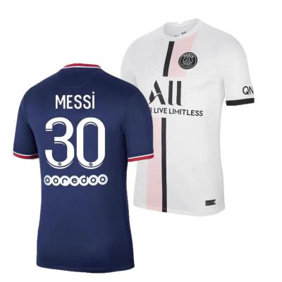 China Paris Saint Germain Messi No. 30 Home and Away Tank Top Sets of no. 10 Neymar Kids Soccer Quick Dry/Breathable for sale