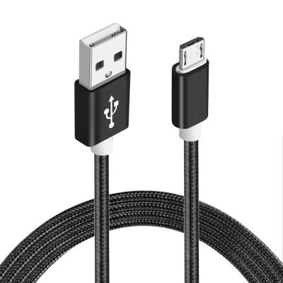 China Monochrome woven cable nylon micro cable is suitable for charging of apple android type-c mobile phone for sale