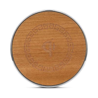 China Double coil wooden metal 10W fast charging Wireless charging for sale