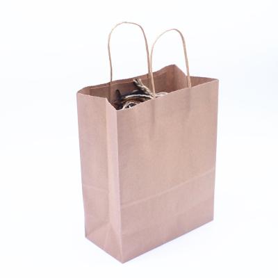 China Food Grade Recyclable Greaseproof Biodegradable Christmas Kraft Bulk Paper Bag For Shop Bags Shopping Bag En Cardboard Reusable Foldable Shopping Bag for sale