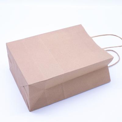 China Waterproof Recyclable Greaseproof Biodegradable Christmas Food Grade Bolsa de papel paper bag de blancas with handles paper bag shop bags for sale