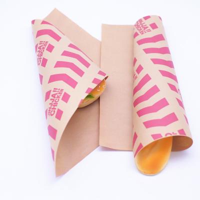 China Sale Food Grade Recyclable Greaseproof Biodegradable Factory Wrapping Paper Waxed Wrap Cloth Butcher Paper Dry Waxed Paper Sheets For Burger Sandwich Wraps Food for sale