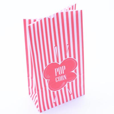 China Anhui Recyclable Greaseproof Greaseproof Biodegradable Food Grade Pop Corn Bag Food Organic Packaging Recyclable Paper Bag for sale