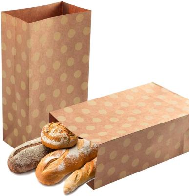 China Recycled Materials Reinforced Bakery Paper Bags For Bread, Food, Sandwiches for sale