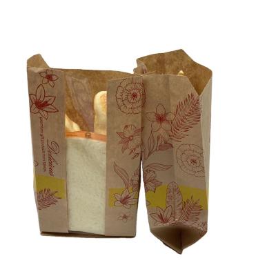 China Food Grade Recyclable Greaseproof Biodegradable Food Paper Bag Small With Window Clear Papel Para Alimento De Papel Bolsa Donut Paper Bag Cocina Bascula Alimentos De Bolsas De Papel Para for sale