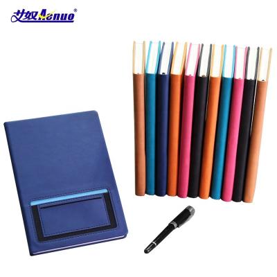 China Daily Diary Hardcover A5 Customized Leather Notebook Engraved Logo And PU Hard Cover Notebook for sale