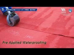 Self Adhesive Pre Applied Waterproofing Membrane HDPE Mult Layers High Strength