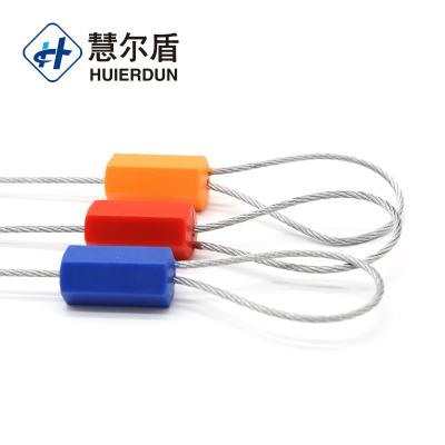 China HED-CS109 containers high security rfid seal hexagon messenger cable railway seal with logo hot stamp for sale