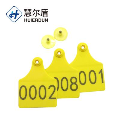 China HED-ET107 Farms Barcode Cattle Ear Tag Making for sale