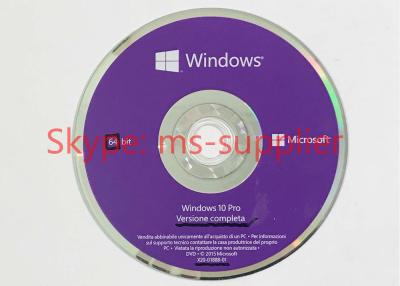 China Licencia dominante a estrenar FQC -08913 del COA del favorable del OEM 64 de Windows 10 de la garantía de por vida DVD del pedazo en venta