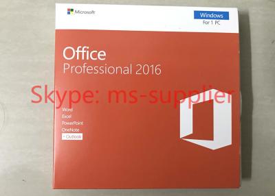 China Genuine DVD Box Office 2016 Professional Retail For Windows PC Product Key Card for sale