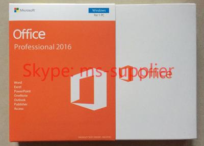 China English Microsoft Office 2016 Professional Retail Box Computer Software DVD&USB&Key Code for sale