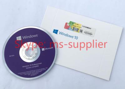 China DVD dominante del pedazo del francés 64 del OEM del profesional de Microsoft Windows 10 nuevo con la activación de la llave electrónica del OEM del producto en línea en venta