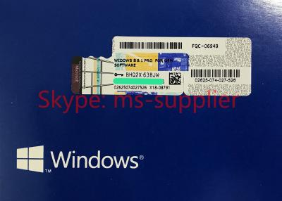 China Levenwaarborg Microsoft Windows 8,1 de Bouwers Online Activering met 64 bits van het Pro Packdvd Systeem Te koop