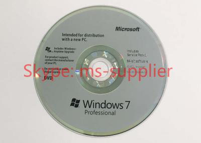 China English DVD Microsoft Windows 7 Upgrade , Win 7 Pro 32 64 Bit Full Retail Version for sale