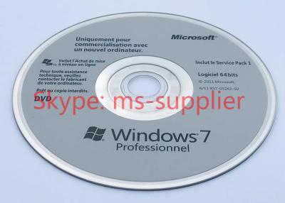 China OEM French 32 64 Bits Windows 7 Pro Pack Product Key Sticker / Label / COA for sale