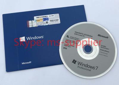 China Originele Windows 7-Pro Pack Volledige Versie met 64 bits, Microsoft Windows 7 Professionele DVD Te koop