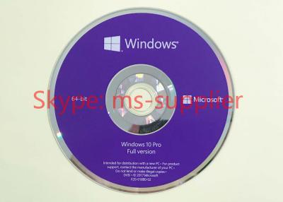 China Microsoft Windnows 10 Professional 32 / 64Bit DVD OEM Full Version Online Activation for sale