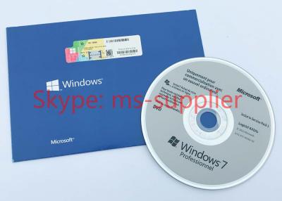 China Windows 7 Professional English / Italian / French / Polish Genuine Windows 7 Pro 32 BIT 64 Bit DVD for sale