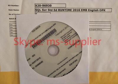 Chine Original en ligne d'activation de la version 15CAL de bit standard d'OEM R2 plein DVD 64 de Microsoft Windows Serveur SQL 2016 à vendre