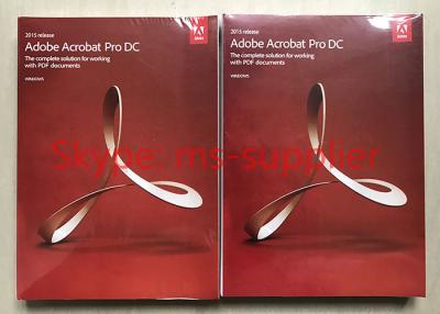 China Adobe Acrobat favorable DC para el DVD original del software del diseño gráfico del pdf con la caja al por menor en venta