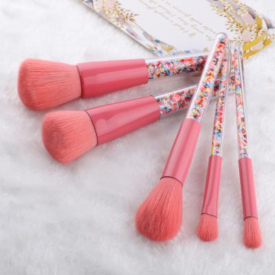 China 5PCS OEM/ODM Face Customized Private Label Makeup Brus Personalized Makeup Brush Set for sale