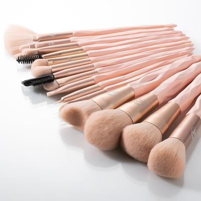 China OEM/ODM 15Pcs Customized Face Makeup Brush Set Private Label for sale