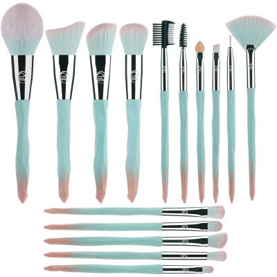 China OEM/ODM 15Pcs Customized Face Makeup Brush Set Private Label Makeup Brush Set for sale